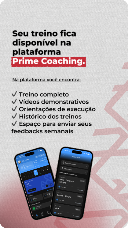 Post sobre a plataforma Prime Coaching