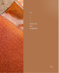 Peça gráfica com textura laranja