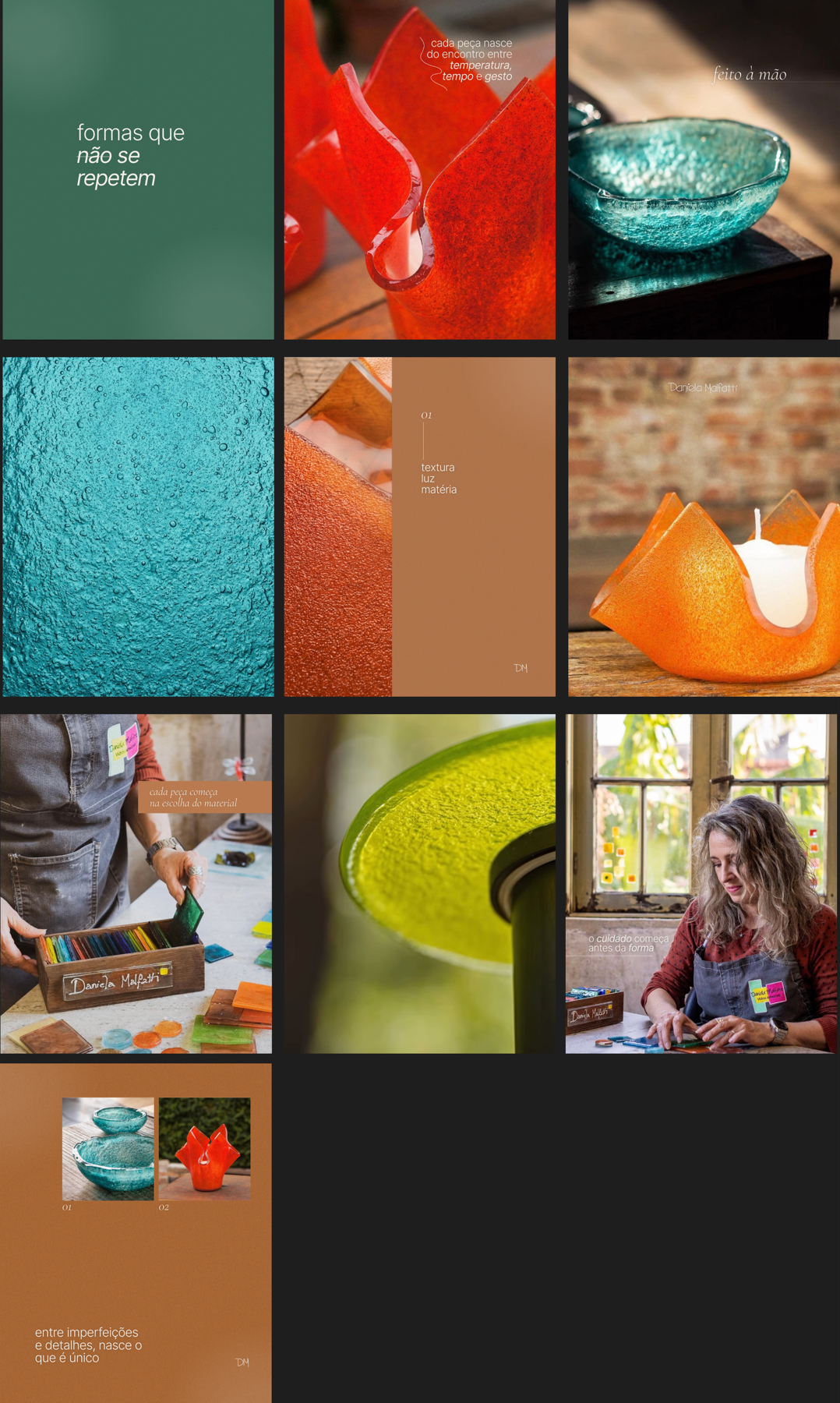 Grid de conteúdos para Daniela Malfatti